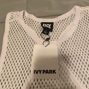 Ivy Park Mesh Tank Top (White - Large)